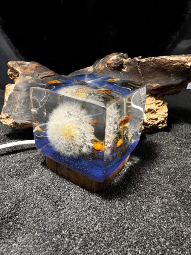 Pitypangos epoxy lámpa