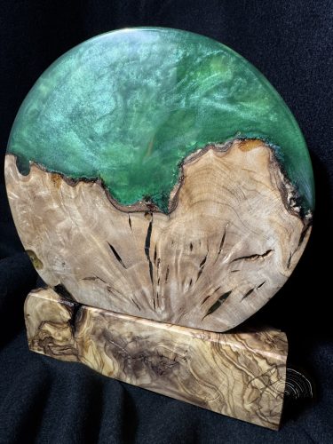 Virágos asztali óra