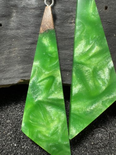 Almazöld háromszög fülbevaló