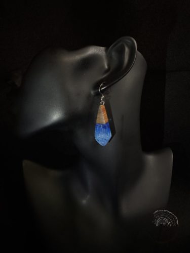 Kék hullám fülbevaló