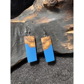 Matt kék fülbevaló