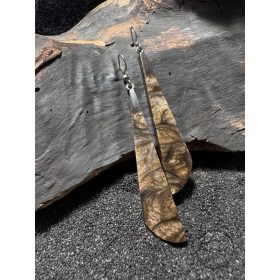 Barna epoxy fülbevaló