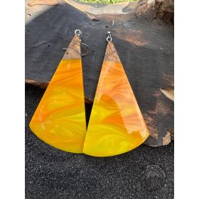 Narancs-citrom fülbevaló 