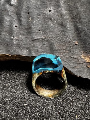 Foszforeszkáló kék gyűrű 2