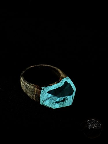 Foszforeszkáló kék gyűrű 2